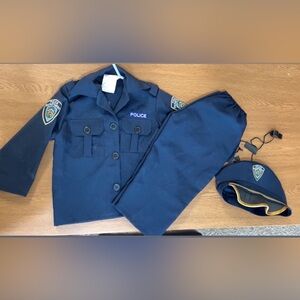 Kids Police Officer Costume Set in Navy Blue 2T